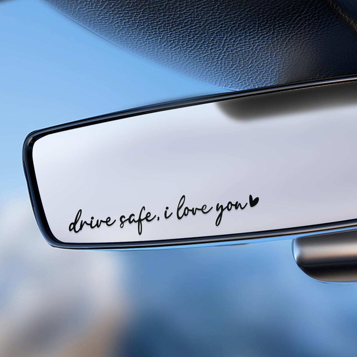 JIEYAO 4 Stück I Love You Drive Safe Spiegelaufkleber, Aufkleber für Rückspie...