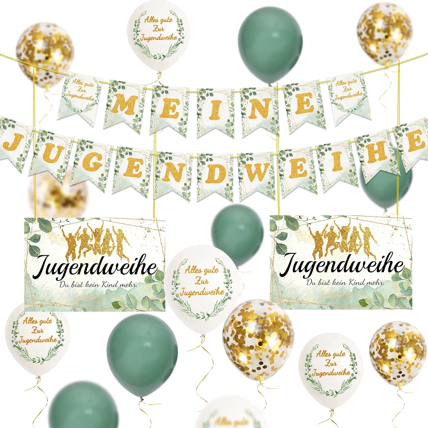 Jugendweihe Deko Junge & Mädchen, Alles Gute zur Jugendweihe Gastgeschenke, m...