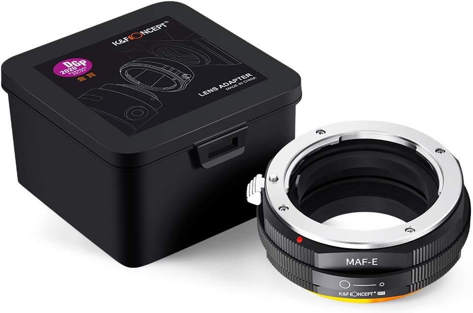 K&F CONCEPT M22105 Minolta(AF)-NEX Hochpräziser Adapterring Objektivadapter A...