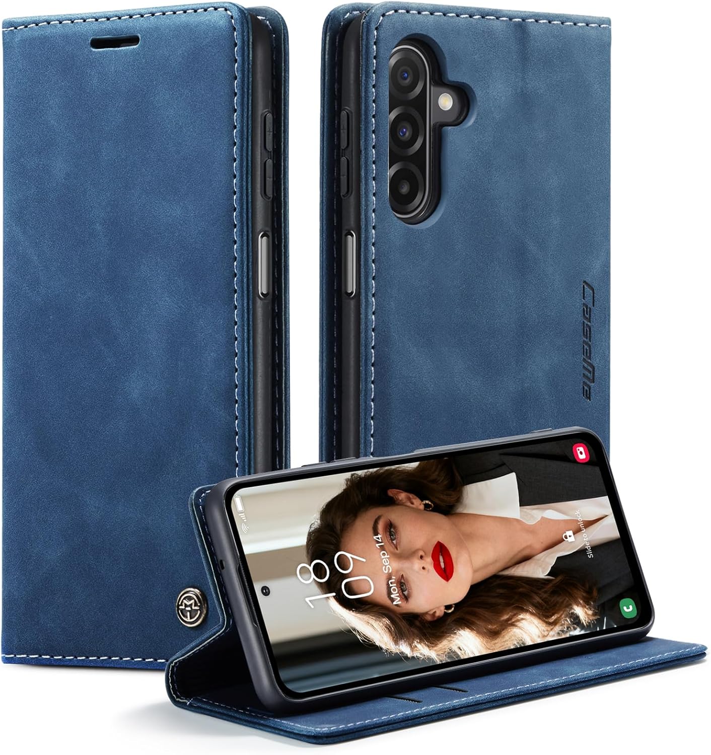 KZB Handyhülle für Samsung Galaxy A17 5G Hülle Premium Leder Klappbar Tasche ...