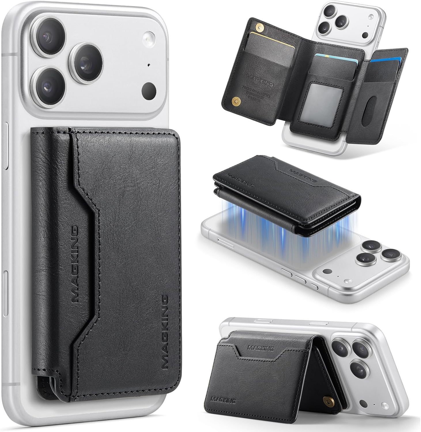 MagSafe Wallet, Magsafe Kartenhalter mit 8 Kartenfächer, inklusive RFID Schut...