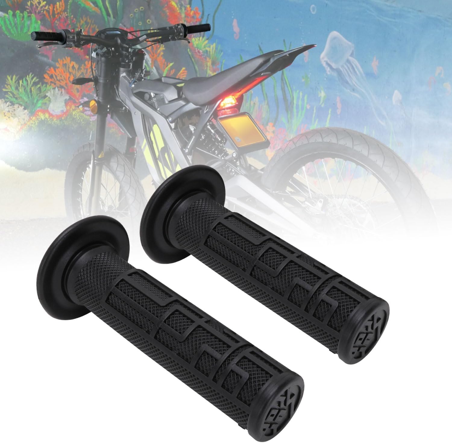 Motorrad Lenkergriffe,Griffgummi Lenker Griffe rutschfest für Electric Bike S...