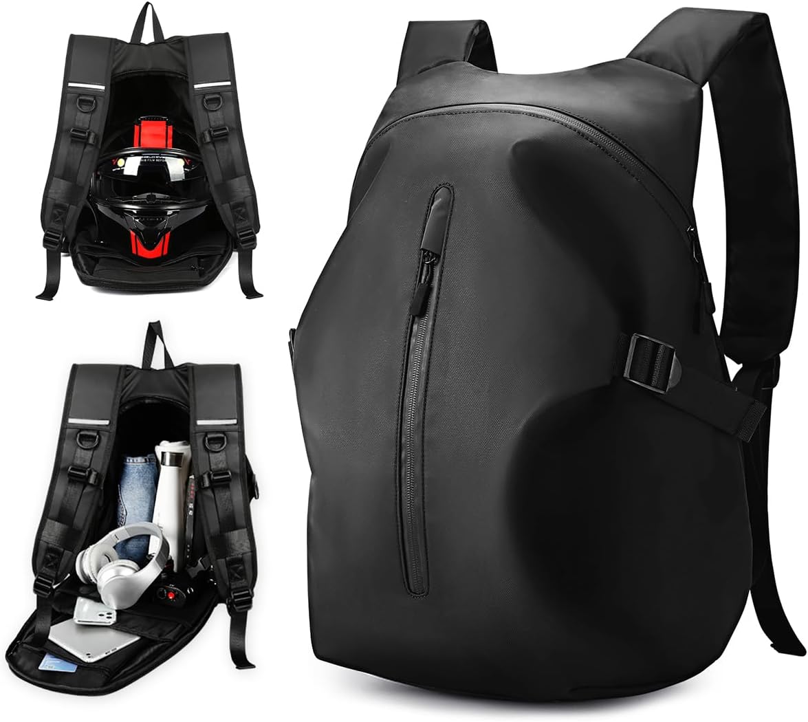 Motorrad Rucksack Wasserdicht Herren Damen Helm Rucksack Motorrad Rucksäcke H...