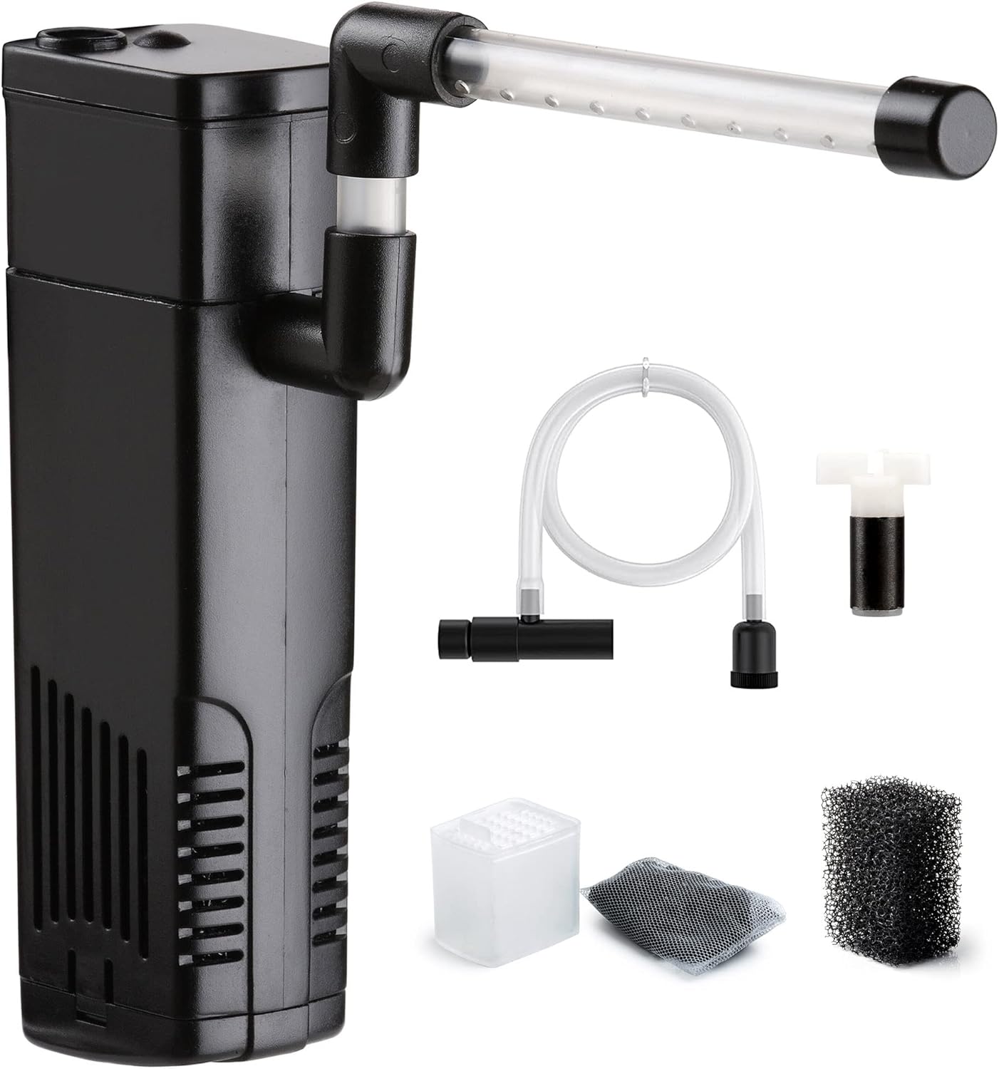 NICREW Aquarium Innenfilter, Einstellbarer Durchfluss Aquarienfilter mit Wass...