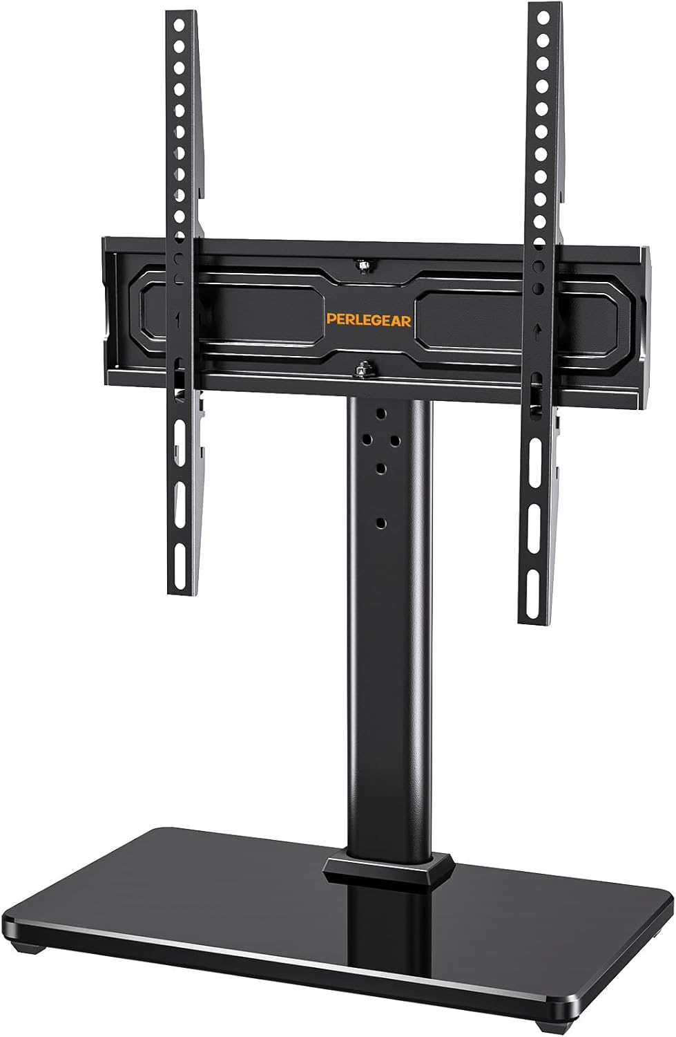 PERLEGEAR TV Standfuss TV Ständer Schwenkbar für 24-60 Flach & Curved Fernseh...