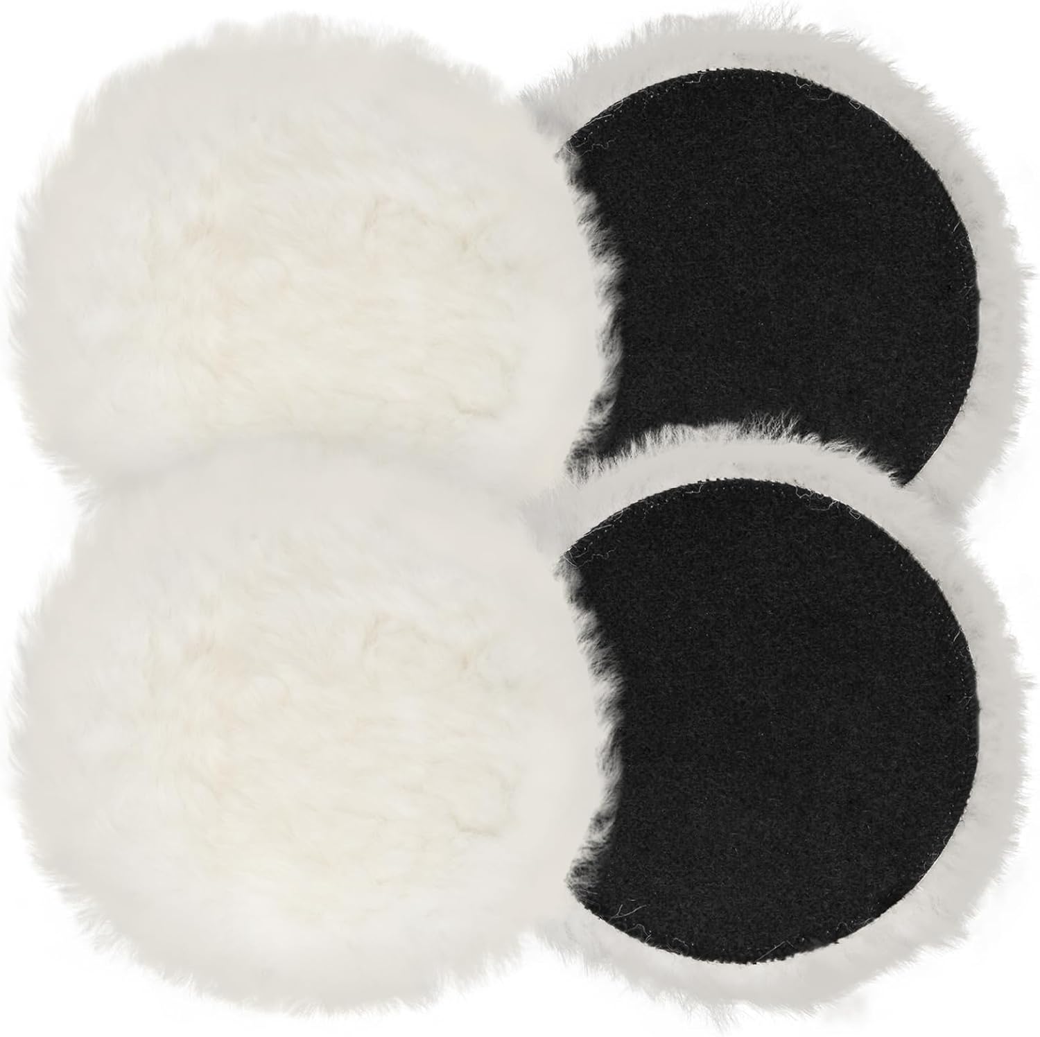 Polieraufsatz Kompatibel mit Bosch Exzenterschleifer, BESPOTCL 4pcs 125mm Lam...