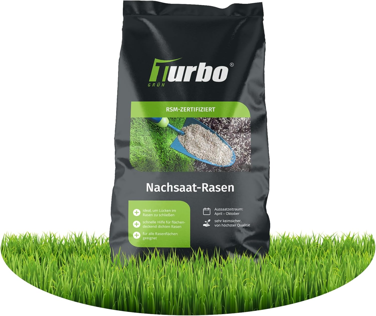 Rasensamen Nachsaat 50m², Rasensamen schnellkeimend, Grassamen, Rasen Nachsaa...