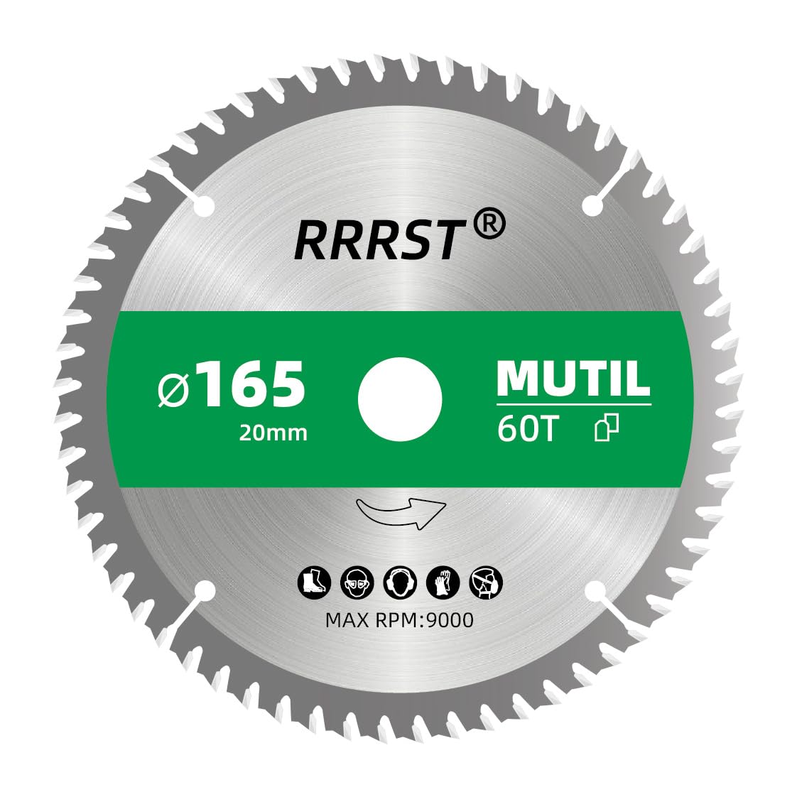 Sägeblatt Kreissägeblatt 165 x 20 mm, 60 Zähne - Multi Material Feinschnitt -...