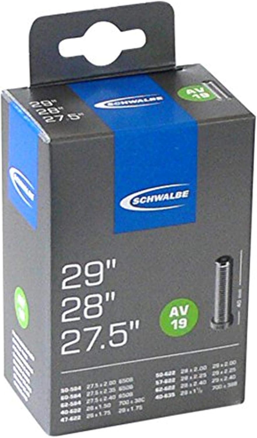 Schwalbe Fahrradzubehör Schlauch AV19 40-622 bis 60-622, 29 Zoll, 10430340