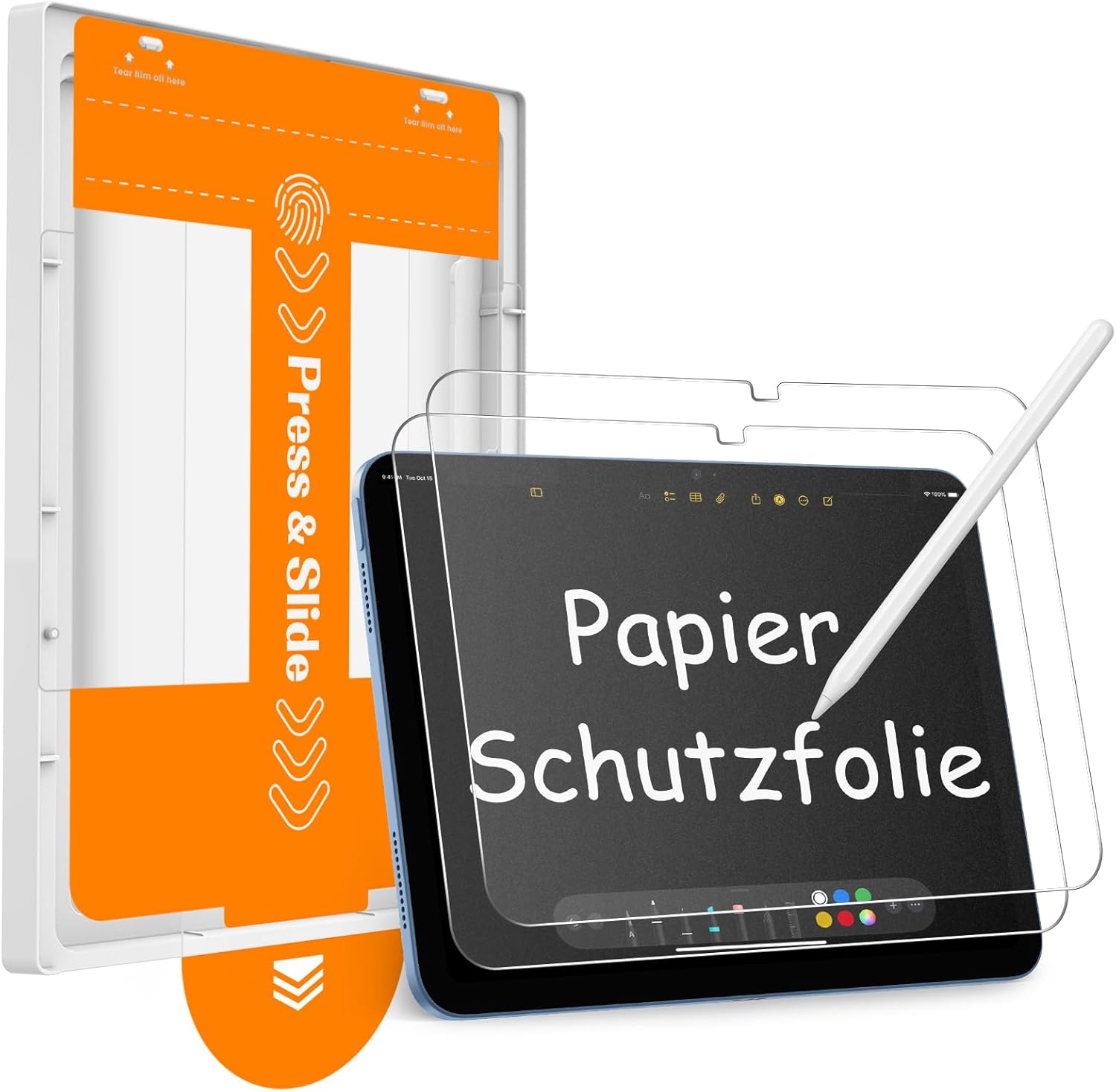SPARIN 2 Stück Papier Schutzfolie für iPad A16 11./10. Generation (11/10,9 Zo...