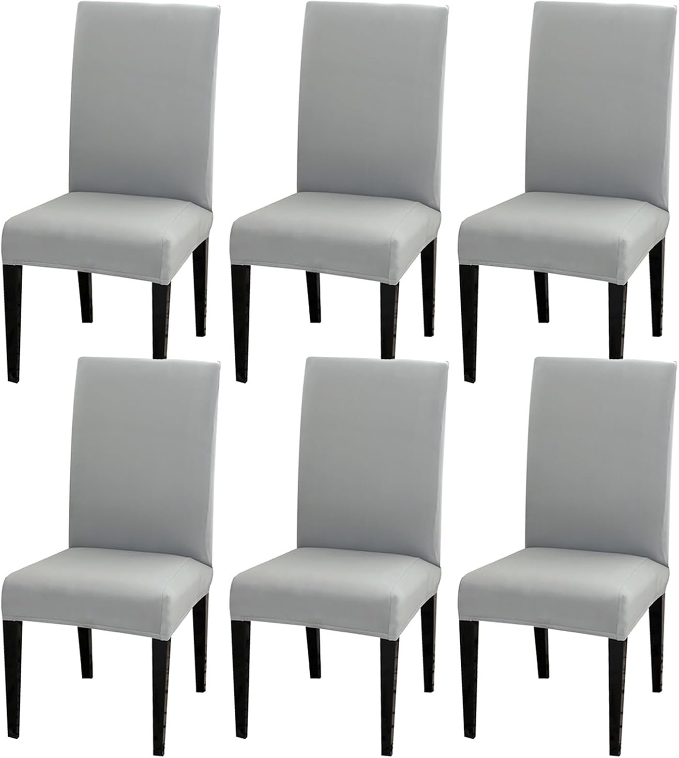 Stuhlhussen 6er Set Stretch Stuhlhussen für Esszimmerstühle, Abnehmbarer Wasc...