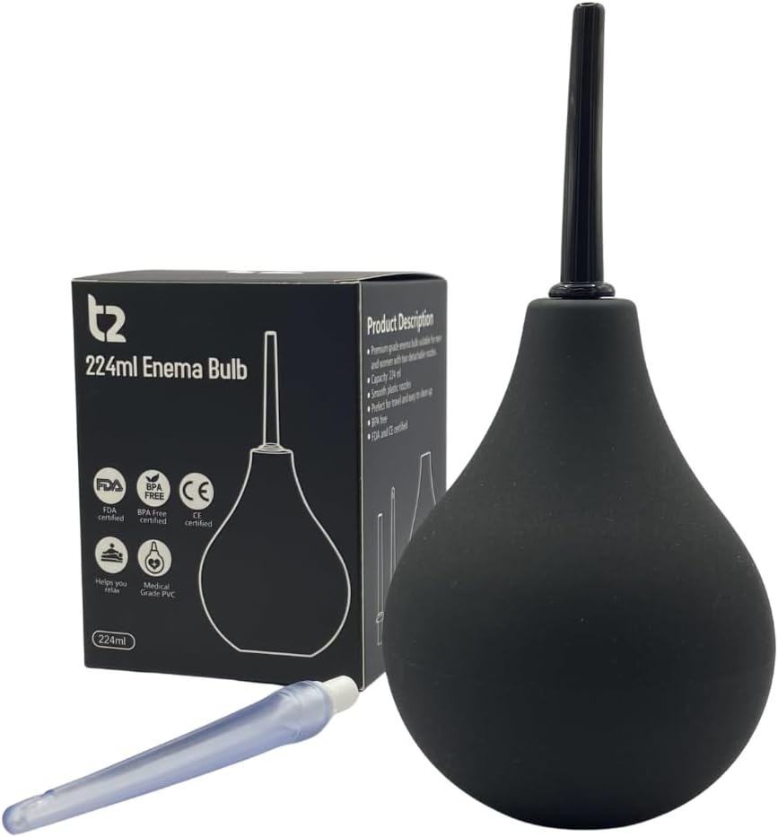 T2 224 ml Irrigator – Analdusche/Vaginaldusche zur sanften Darmreinigung, 2 A...