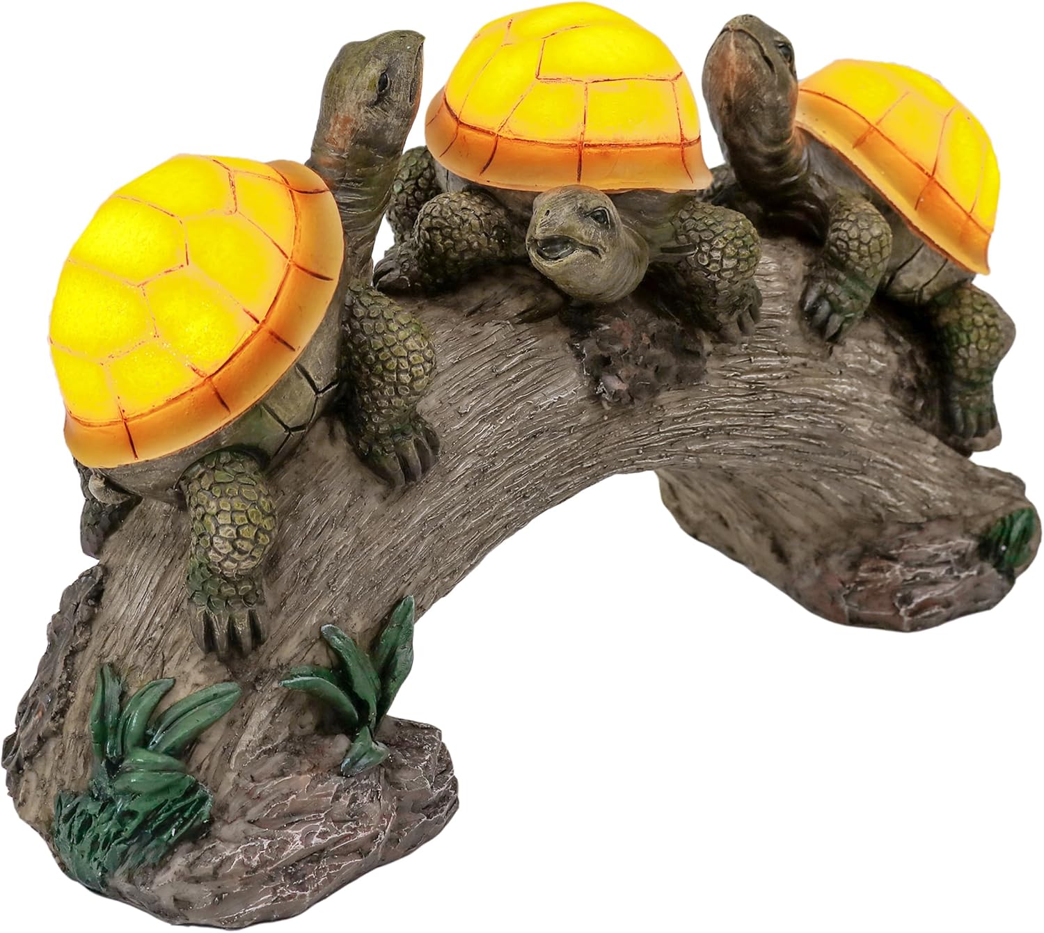 TERESA'S COLLECTIONS Gartenfiguren für Außen Schildkröten Gartendeko Solar Ga...