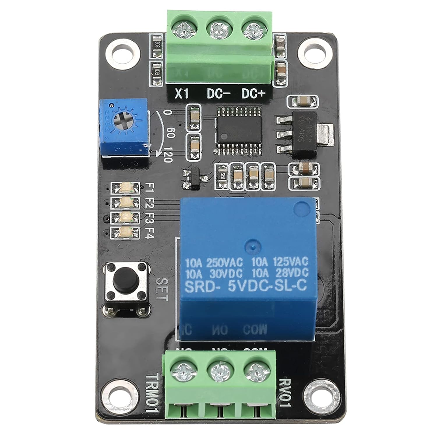TRM01 Verzögerung Zeitrelais DC 12V Selbsthemmend Relais Ein Aus Zeitrelais A...