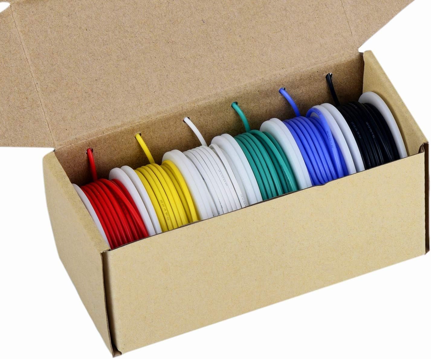 TUOFENG 20 AWG Electrical Wire Kit, Colored Wire 0.52mm² Flexible Silicone Wi...