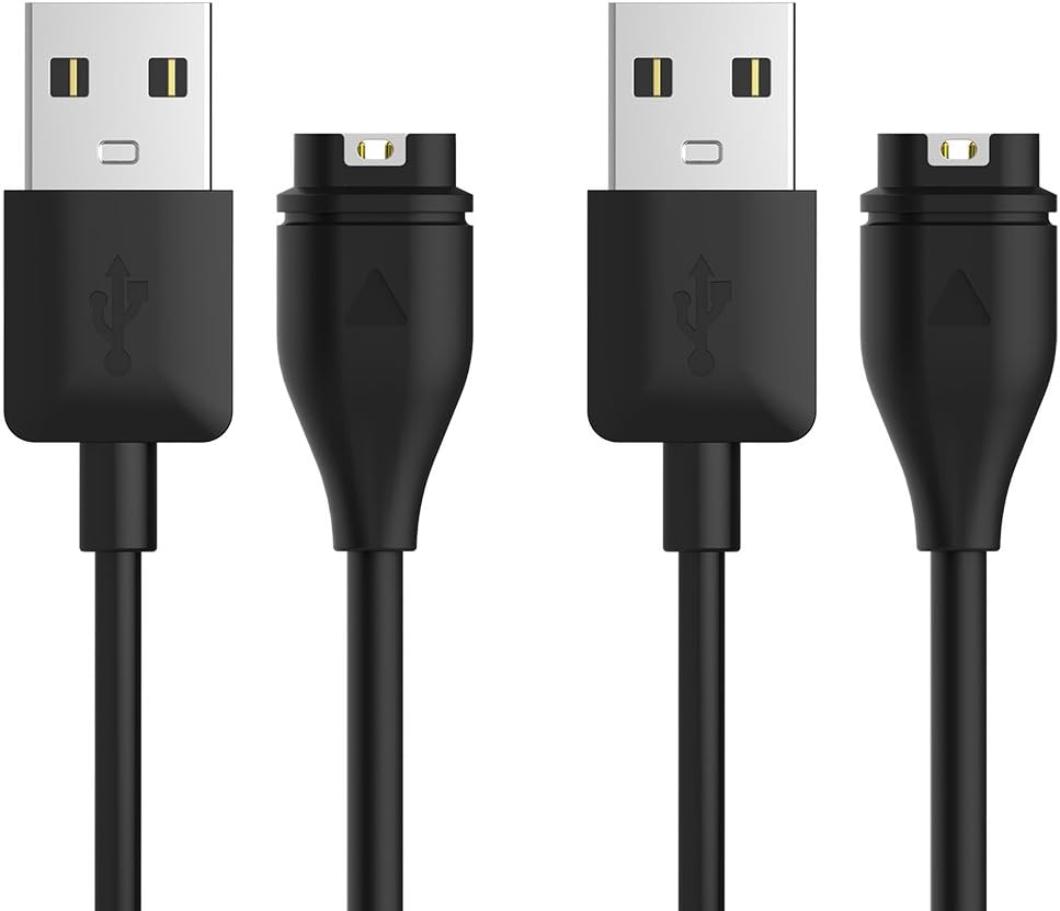 TUSITA [2-Stück Ladegerät Ladekabel für Garmin Uhren Vivoactive 6 5 4 4S 3,Fe...