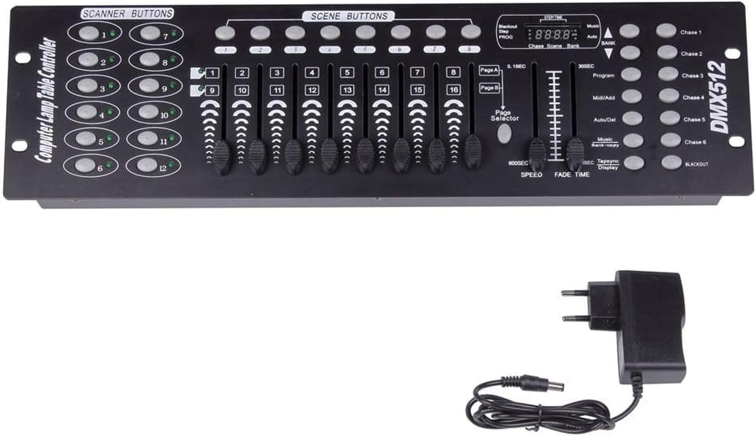 UKing DMX Controller, 192 Kanäle DMX512 Controller Konsole 240 Szenen für MIN...