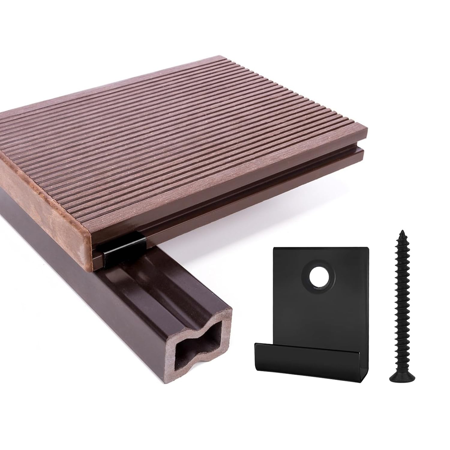 Verbund-Terrassendielen-Clips 30 pcs - versteckter Starter-Befestigungs-Clip ...