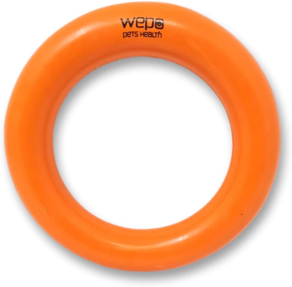 WEPO Beißring Hund Ø 15cm Orange - Kauspielzeug Welpen - Dog Activity - Hunde...