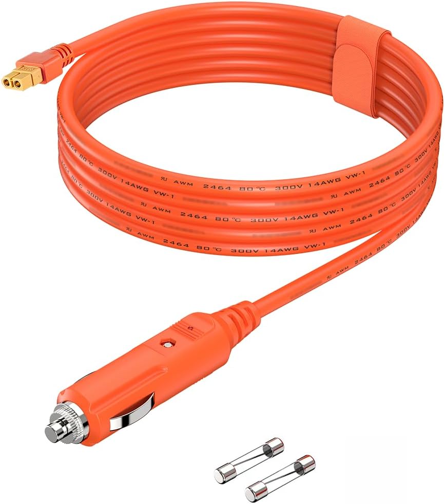 Zigarettenanzünder auf xt60 DC 12V/24V Ladegerät für ECOFLOW Tragbare Powerst...