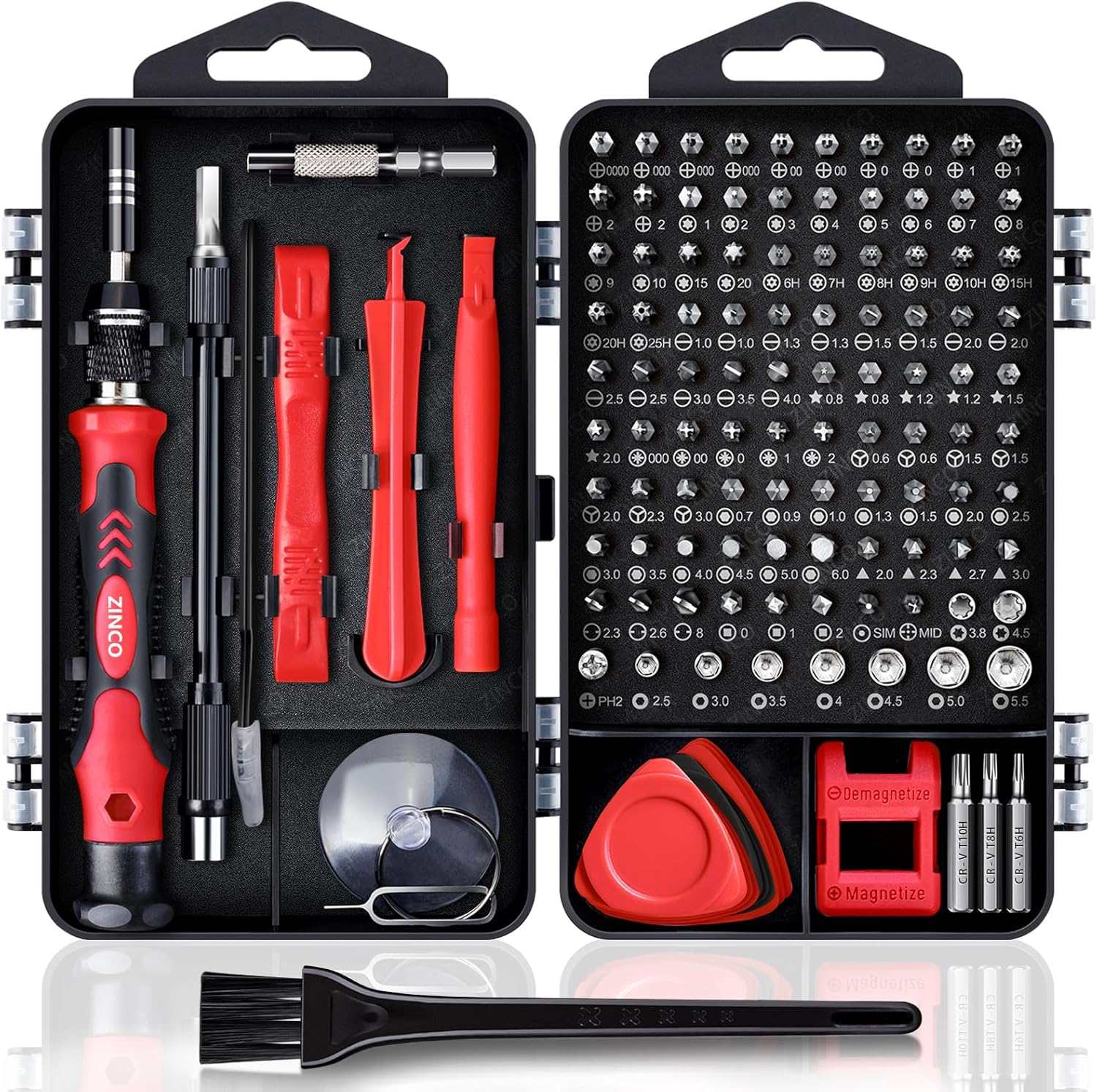 ZINCO Feinmechaniker Werkzeug Set Mini Schraubenzieher - 124 in 1 Handy Repar...